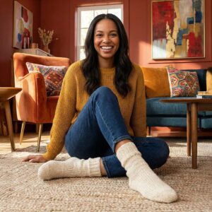 גרביים עבות אנגורה