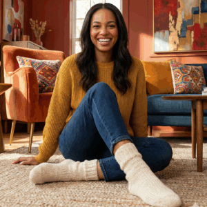 גרביים עבות אנגורה