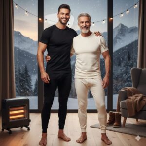 גופיה אנגורה לגברים שרוול קצר