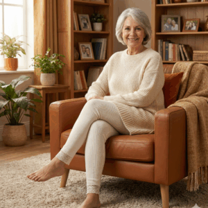 תחתון לנשים ארוך לבן עם תחרה